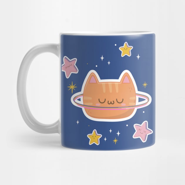 The Faraway But Ridiculously Cute Planet Of Caturn by LittleBunnySunshine